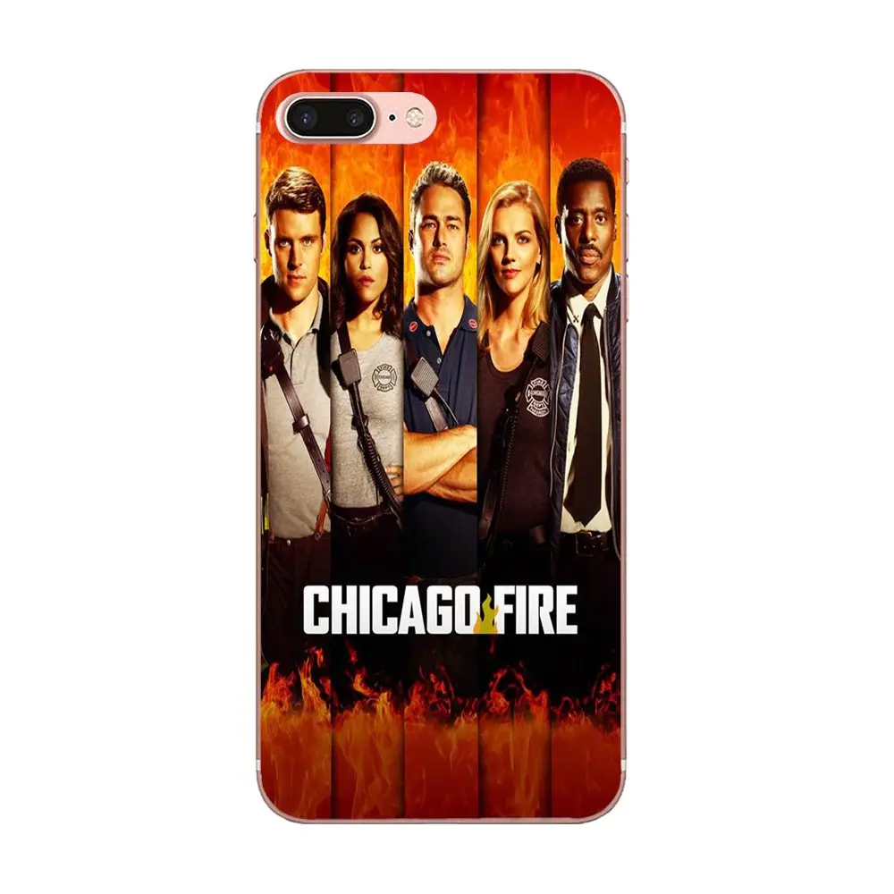 Для Apple iPhone 4 4S 5 5C 5S SE 6 6S 7 8 Plus X XS Max XR Мягкий ТПУ протектор Chicago Fire | Мобильные