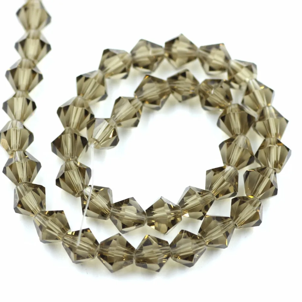 Бусины биконусные из австрийского хрусталя 40 шт. 8 мм|glass beads|crystal beadsspacer beads |