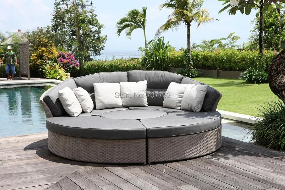 2017 мебель для дивана дешевая уличная плетеная диван из ротанга | Мебель
