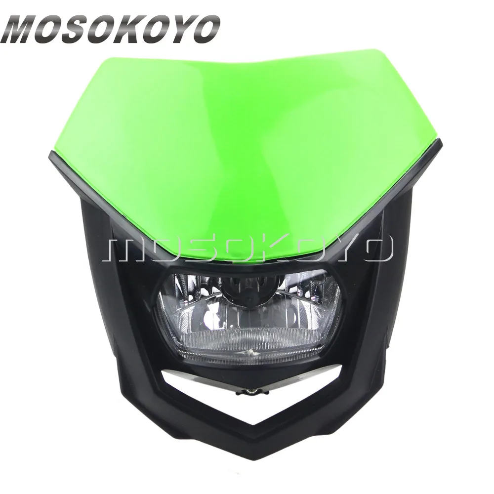 Фара для мотоцикла Enduro MX Supermoto передняя фара Kawasaki KX450F KX250F KX100 KX85 KX60 KLX140 KLX110 |