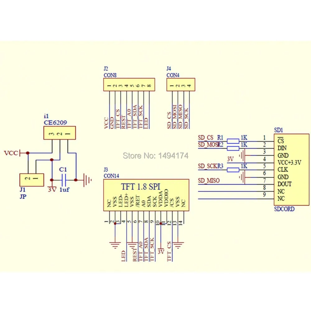 10X WQScosea Q8S 23 128*160 1 8 &quot1 дюймов SPI серийный цветной TFT ЖК дисплей ST7735S модуль + красный