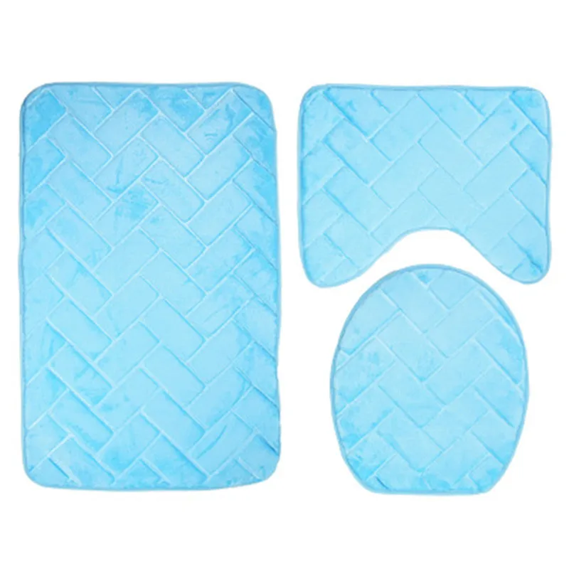 Набор ковриков для ванной комнаты коврики и коврик сиденья унитаза набор