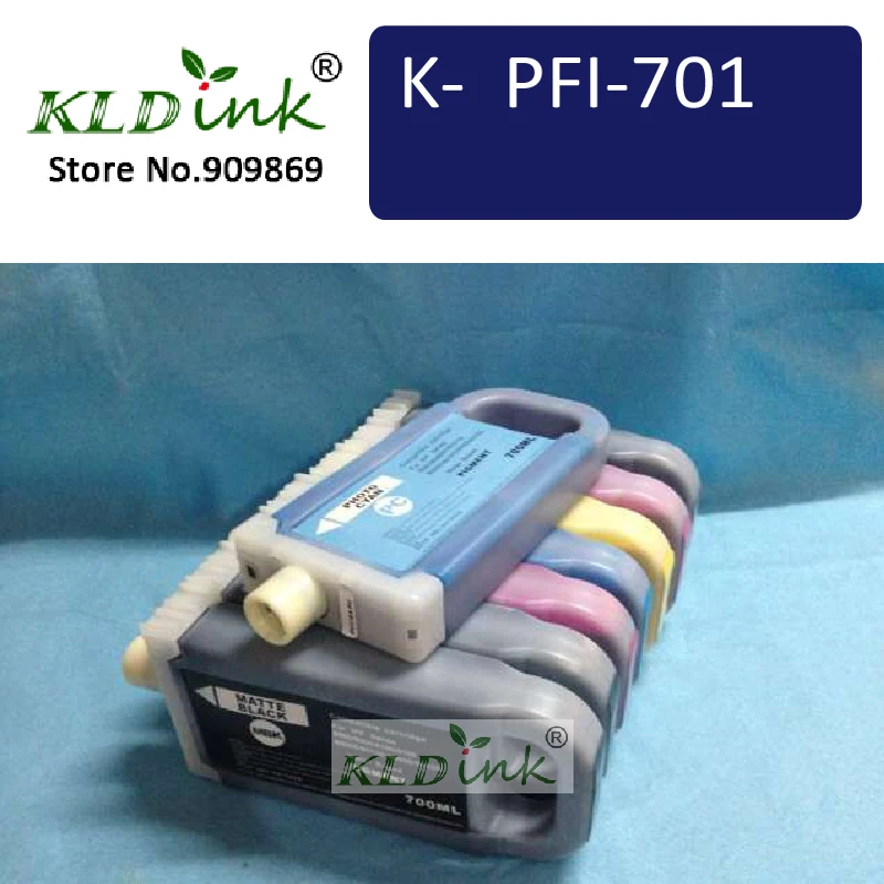 

[KLD Inkjets] Any 8pcs Compatible PFI701 PFI-701 Pigment Ink Tank For iPF8000 iPF8000S iPF8100 iPF9000 iPF9000S iPF9100