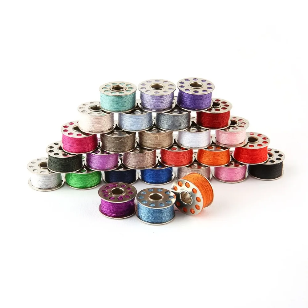 60 Spools Mixed Colors Polyester All Purposr Sewing Mechine Threads Set Silk Art Embroidery Sewing Threads Spool Set