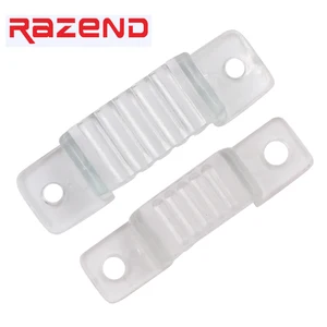 100 шт. светодиодные фиксирующие силиконовые монтажные зажимы 12 мм 18 мм зажимы для 220 В 110 В Водонепроницаемая светильник ная лента