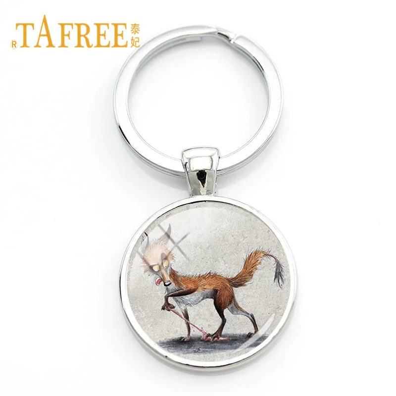 WF03 TAFREE, стеклянные драгоценные камни, брелок для сумочки, автомобильный брелок, милая Лисичка, подвеска, брелок для ключей, животное, клипса, искусство, ювелирное изделие для детей, подарок WF02 - Цвет: WF03