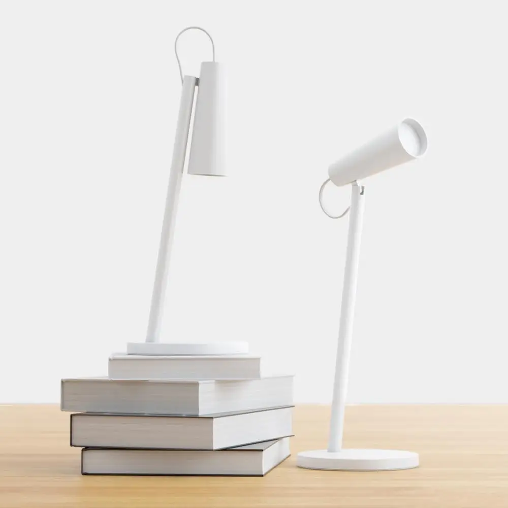 Оригинальная перезаряжаемая Светодиодная настольная лампа Xiaomi с USB 3 лампами для