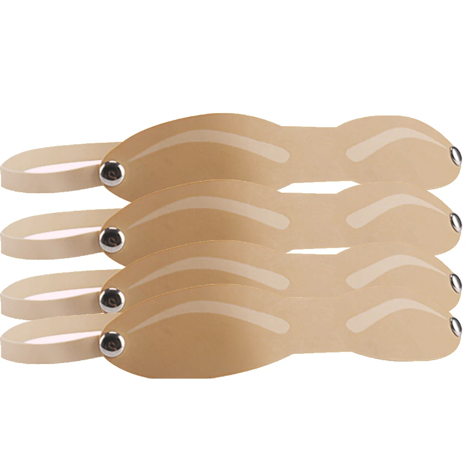 10 шт. резиновые поддельные накладные брови ремни практика кожи с Латексная лента