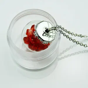 Модное ожерелье со стеклянным шариком аксессуары Стразы кулон с хрустальным