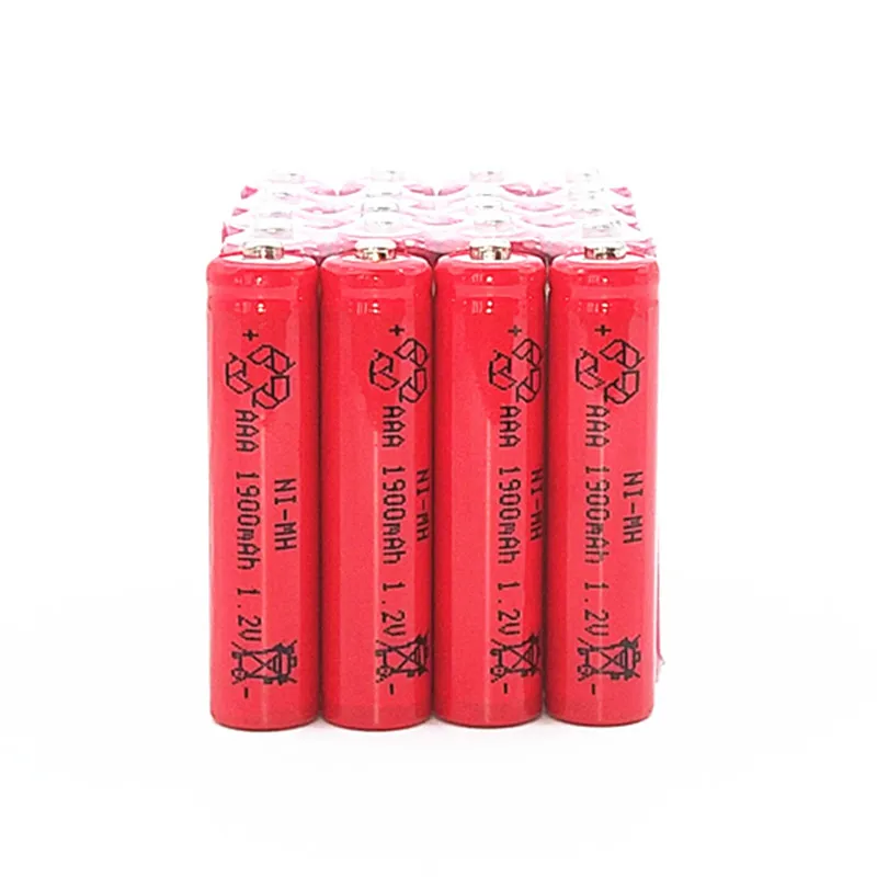 Красный 8X1900 mAh Ni MH AAA аккумулятор 1 2 V нейтральный аккумуляторные батареи