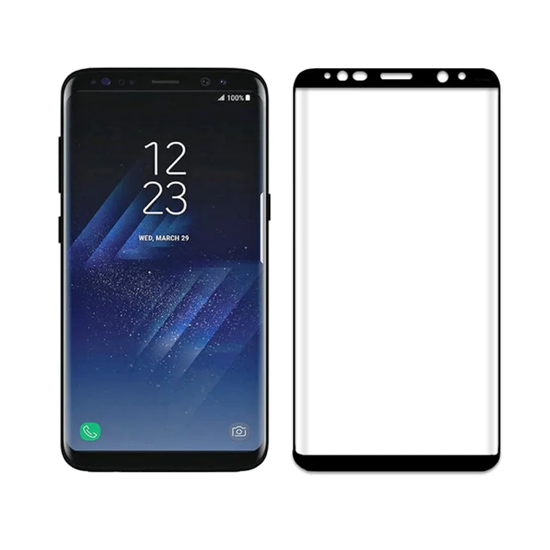 3D Оригинальное NFH чувствительное закаленное стекло для samsung Galaxy S8 S8 Plus Защитная пленка для экрана чехол на S 8