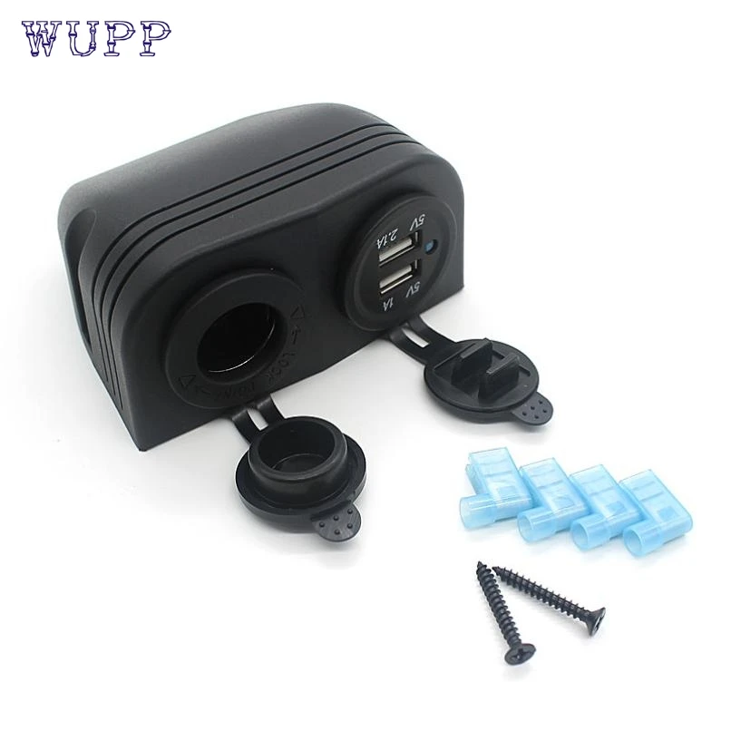 WUPP Универсальный 12VDual автомобильный мото USB прикуриватель разъем цифровой