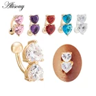 Alisouy 1 шт сексуальный женский пупок пупка кольцо Штанга Хрустальный Шарик из страз пирсинг ювелирные изделия для тела пупка пирсинг Кольца