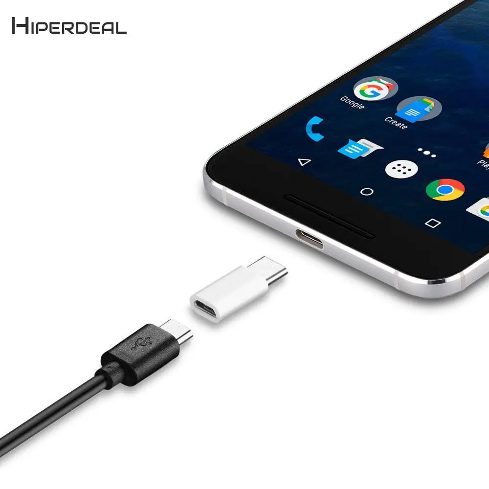 HIPERDEAL 1 шт. USB C Type к Micro адаптер для передачи данных смартфона Tpye зарядный кабель