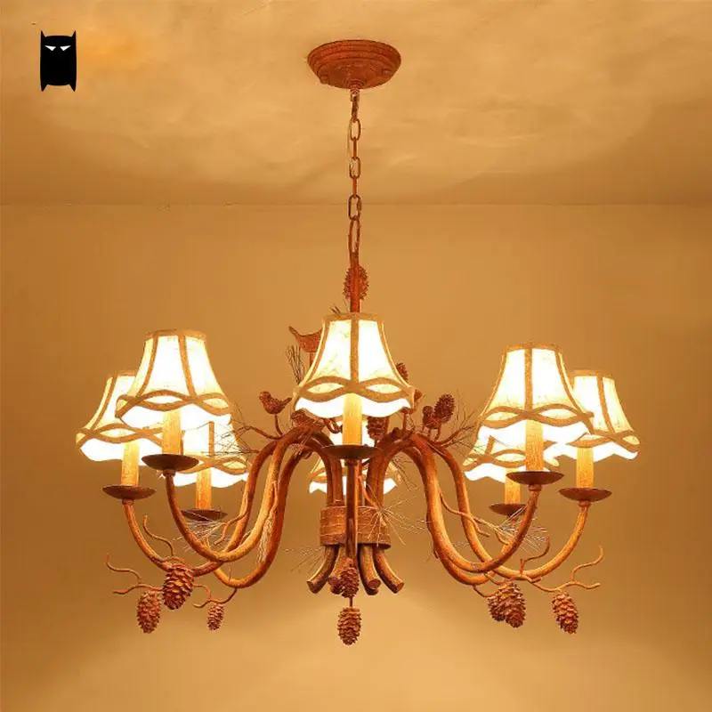 Подвесной светильник в винтажном стиле с железной подвеской | Лампы и освещение