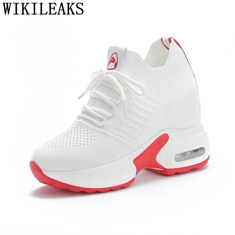 

Brand Sneakers Elevator Shoes Increase Within Wedges Sneakers For Women Ladies Casual Shoes Platform Sneaker Vulcanized Shoes