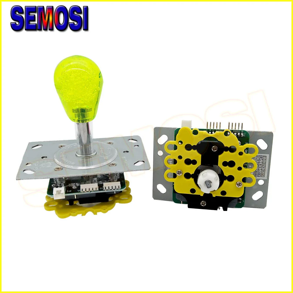 2 шт. подсветка аркадный джойстик Овальный Кристальный светодиодный качающийся