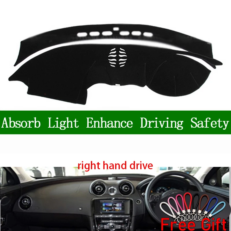 

Для Jaguar XJL 2010 2011 2012 2013 2014 2015 Крышка правого руля приборной панели автомобильные наклейки коврик для приборной панели ковер аксессуары для ин...