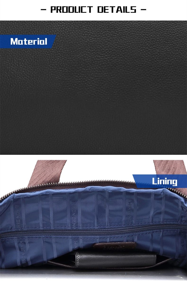 Портфель BISON DENIM из натуральной кожи, 14 дюймов, сумка для ноутбука, мужская деловая сумка через плечо, сумка-мессенджер/сумки на плечо для мужчин, N2333-3