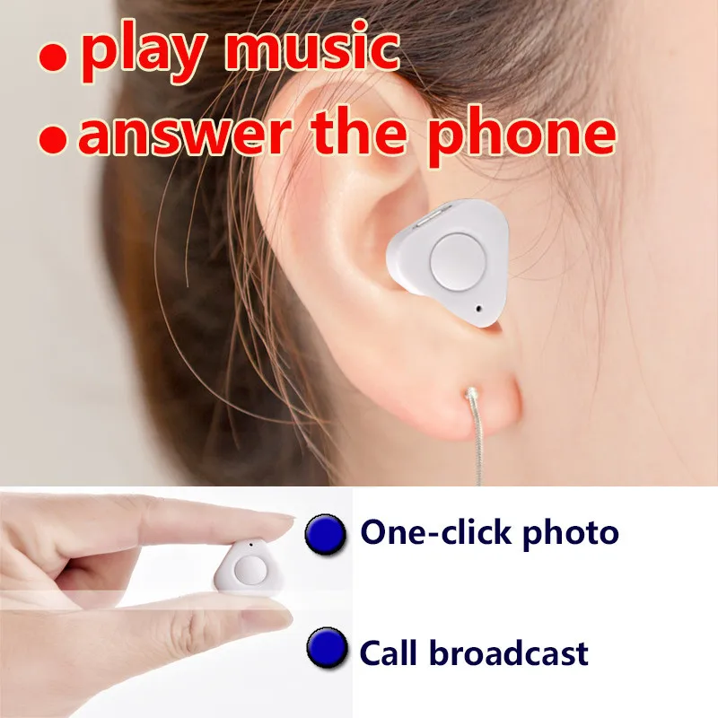 Tycipy Мини Bluetooth наушники в ухо гарнитура маленькая камера беспроводная для Xiaomi
