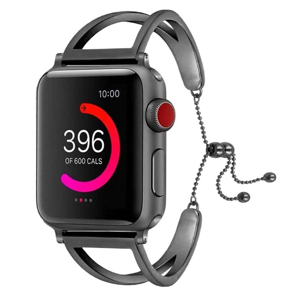 Женский ремешок для часов Apple Watch новейший уникальный Ювелирный Стиль сменный из