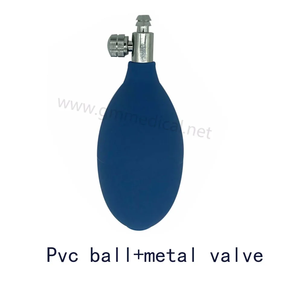 small ball blue Ручной Сфигмоманометр латекс/ПВХ мяч надувная лампа с металлическим клапаном использовать для кровяного давления манжеты - Цвет: small ball blue