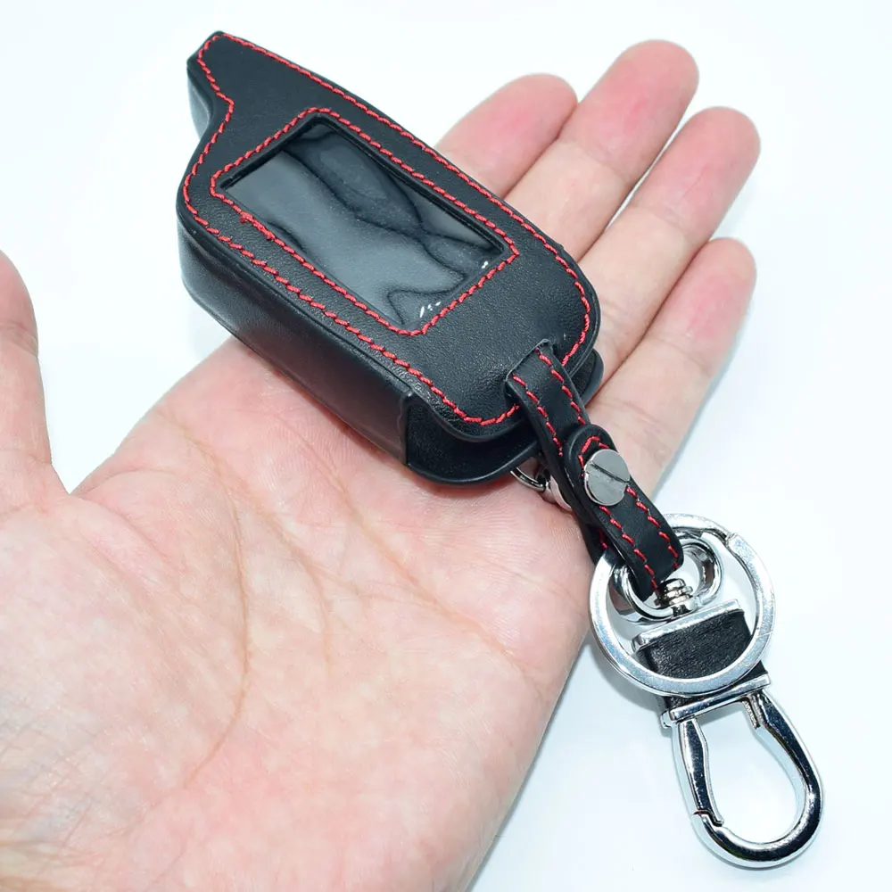 B9 ЖК пульт дистанционного управления FM передатчик брелок с кожаными чехлами для