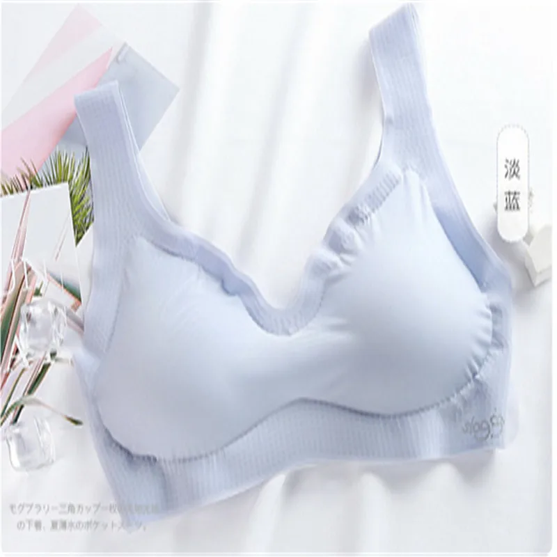 

100pcs/Comfortable Seamless deep V Bra Suitable For Sleep Japanese Style Wireless Thin Lingerie Summer Bra Intimates