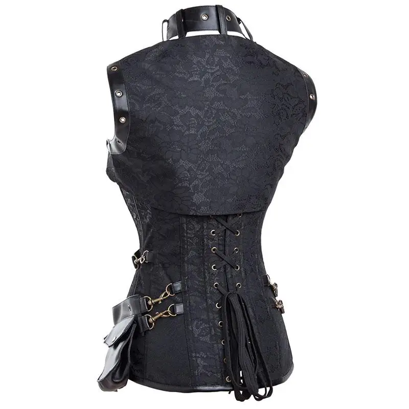 Brown Leather Pocket Belt Small Waist Pouch Bag Corsets And Bustiers Sexy Corset Cothic Clothing Steampunk Costume Accessories | Женская