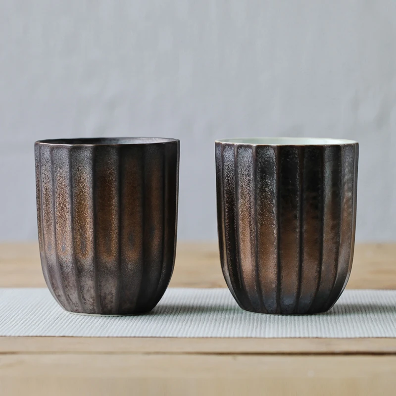 230 мл японский Винтаж грубая керамика Lover кофе кружка чайная чашка пива матча