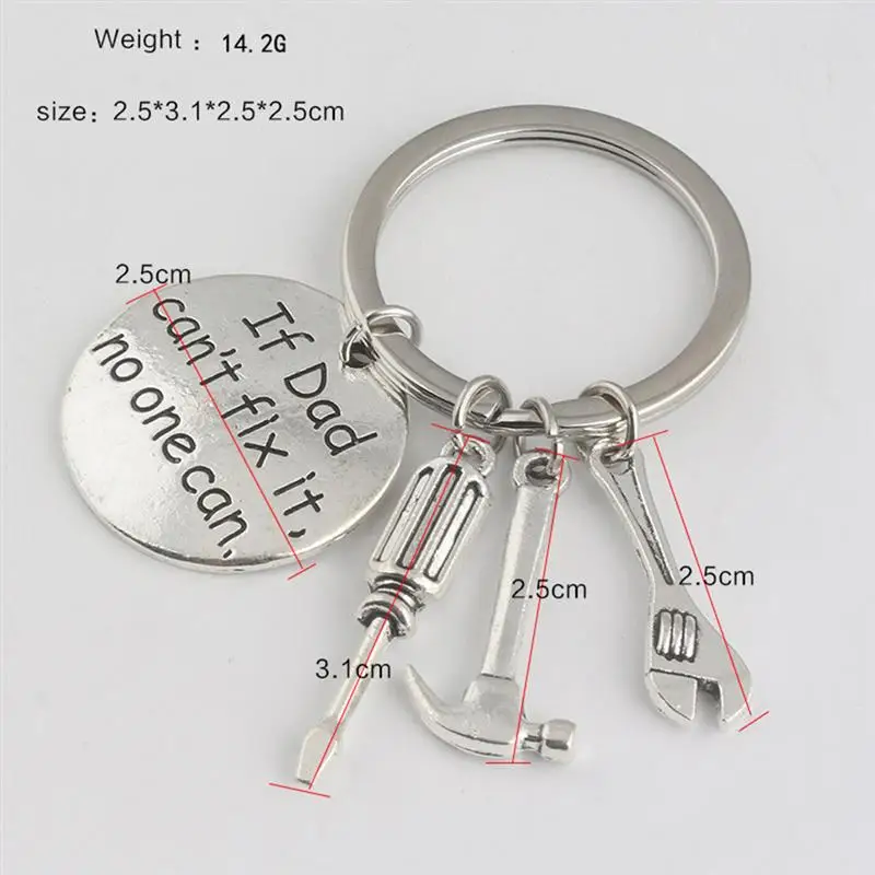 

Screwdriver Wrench Hammer Keychain Men's Keychain Metal Key Ring Novelty Birthday Gift