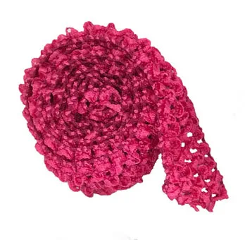 Hot pink 1 meter 1," вязаная крючком повязка на голову обрезная лента в рулонах за метром юбка-пачка «сделай сам» фатиновая юбка пояс Вечеринка дня рождения событие поставки - Цвет: Hot pink 1 meter
