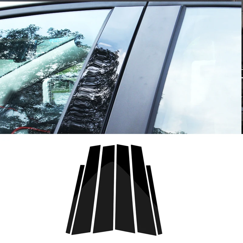 For BMW 1 3 5 7 Series F30 F07 F10 X3 F25 X5 E70 F15 X6 F16 Glossy Black Window B-pillars Mouldings Cover Trim | Автомобили и