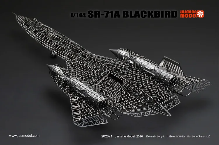 1144 SR-71A самолет Blackbird полностью структура скелет DIY металлическая головоломка высокого класса травления пластины сборки модель для взрослых детей