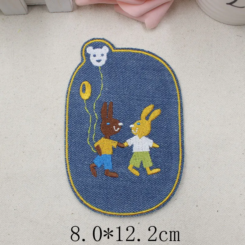 1 шт. джинсовые нашивки с рисунком для одежды аппликация джинсов из железа на