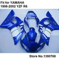 Горячая Распродажа Обтекатели для Yamaha YZF R6 1998 1999 2000 2001 2002 матовый черный пластик обтекателя комплект R6 98 99 00 01 02 HZ06