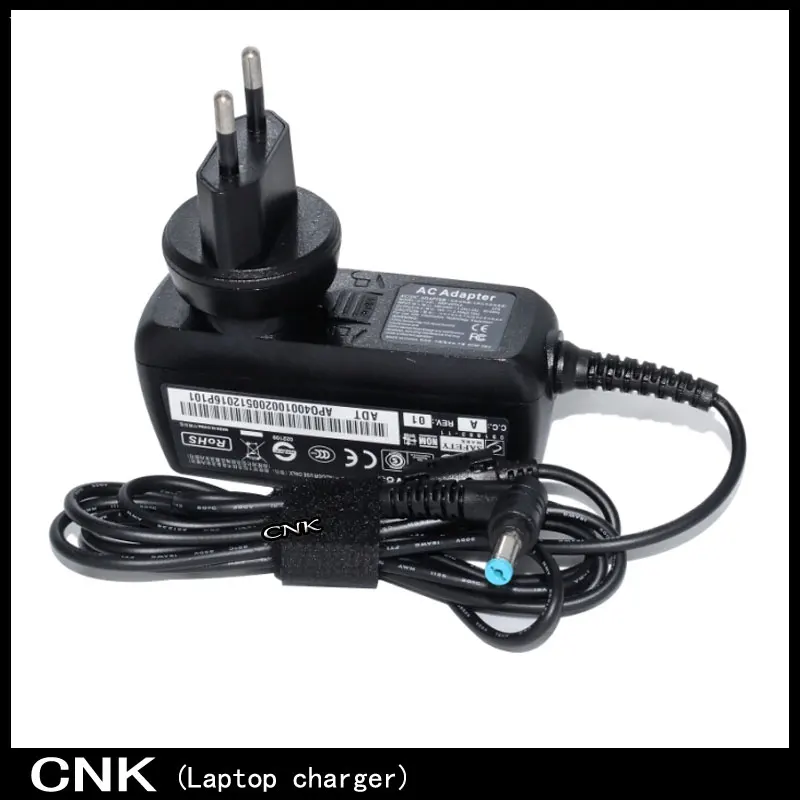 

EU Plug 40W 19V 2.15A 5.5x1.7mm AC Power Adapter Charger For ACER Aspire One W10-040N1A A150 W500 S5 D255 D260 D257 D271 D257