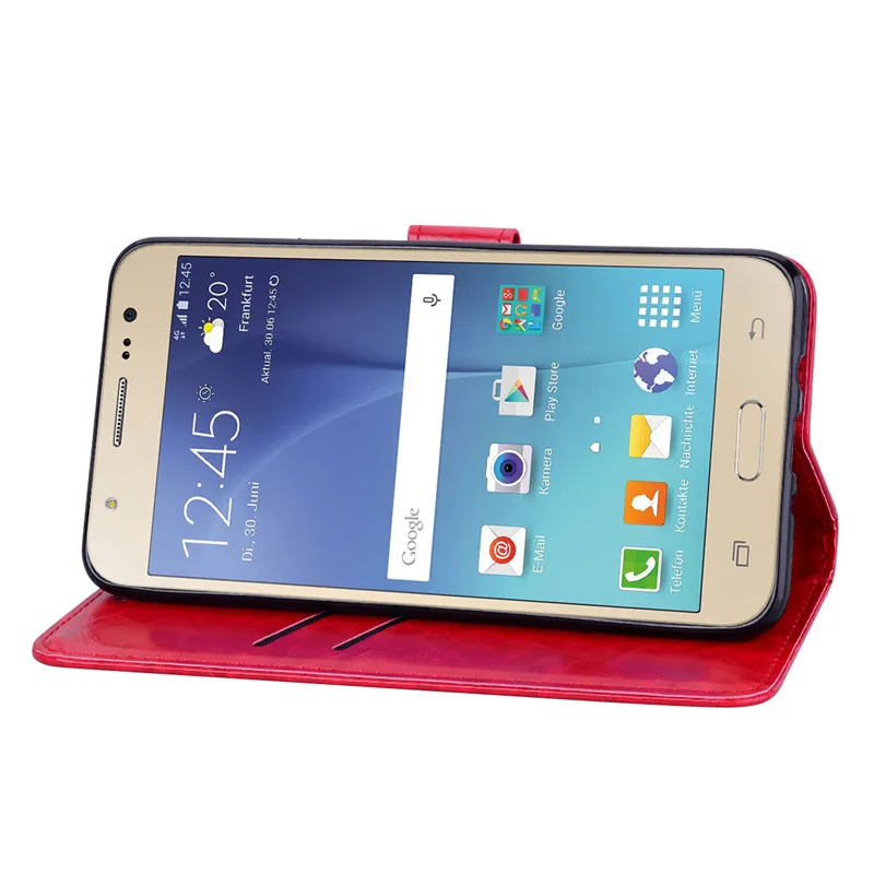 Роскошный кожаный чехол-книжка для samsung Galaxy J7 j710 флип-чехол для Galaxy samsung J7 задняя крышка чехол с держателем карты