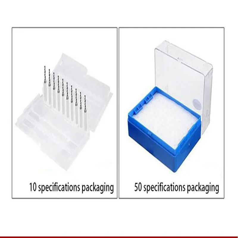 10 шт. набор сверл для печатной платы мини Карбид вольфрамовой стали