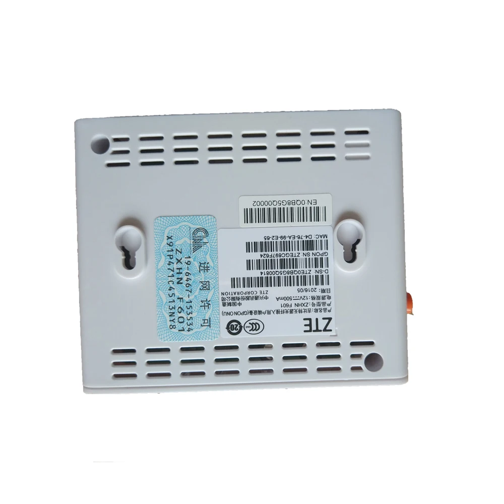 Zte Gpon Onu ZXHN F601 терминал или Ftto Gpon Ont с одним Ge Ethernet портом английская версия