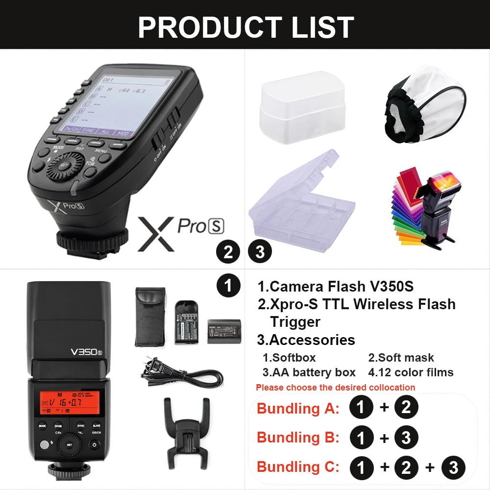 GODOX V350 S для Sony беззеркальная цифровая камера A7R внешняя высокоскоростная TTL