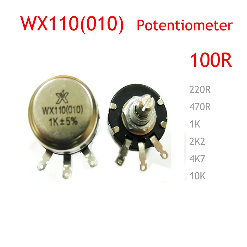 

10pcs/lot WX110 WX010 1W 100R Potentiometer
