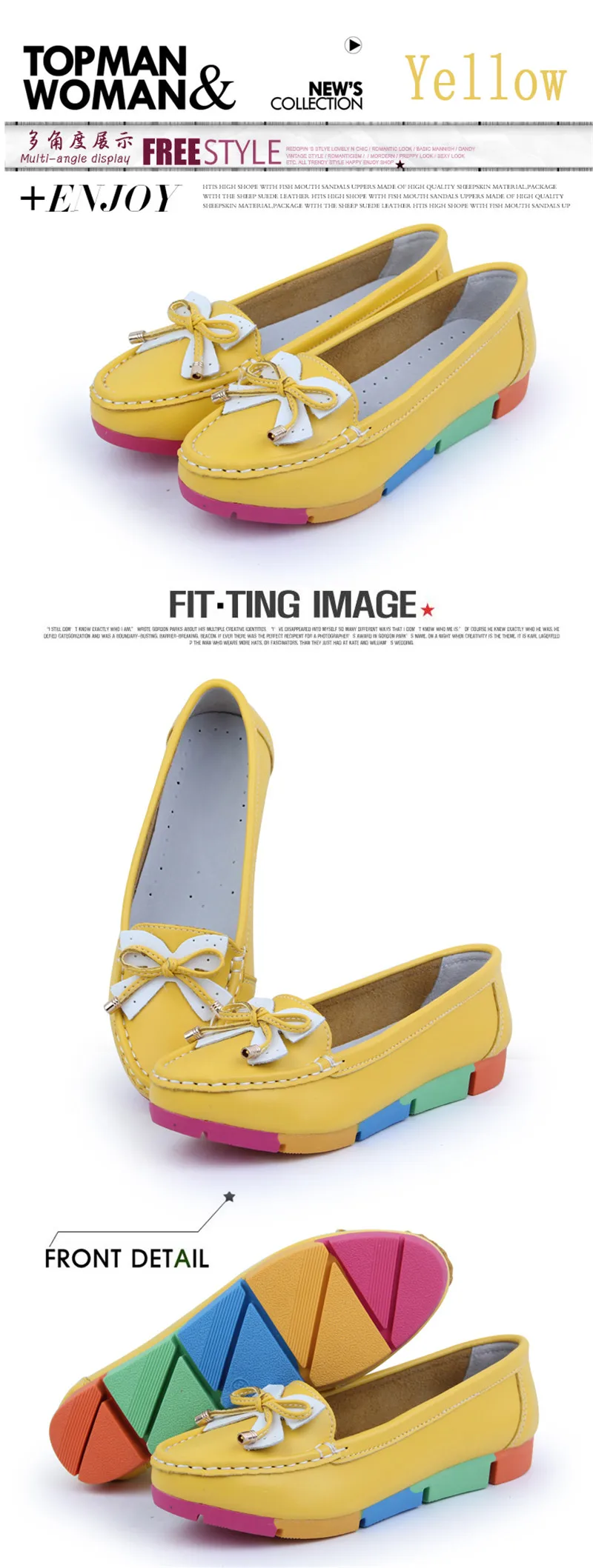 YAERNI Women Casual Shoes Solid Cut-outs Bowknot Women Flats Round Toe Moccasins Loafers Breathable Colorful Sole Shoes
