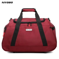 niyobo waterproof nylon women travel bags large capacity men traveling tote large capacity luggage duffl bag