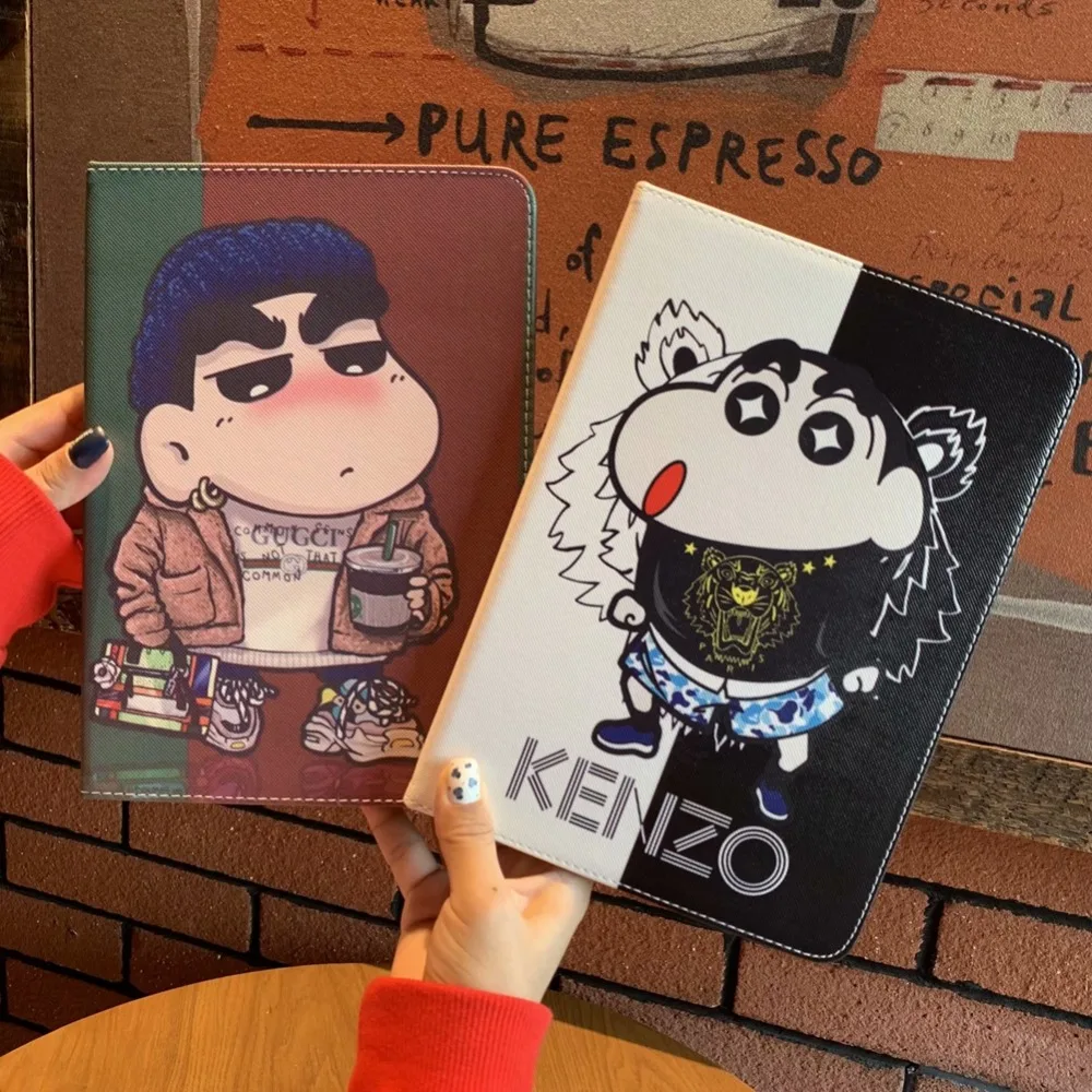 Для iPad mini 1/2/3 чехол Высокое качество мультяшный рисунок карандаш Shinchan флип с подставкой для защитный