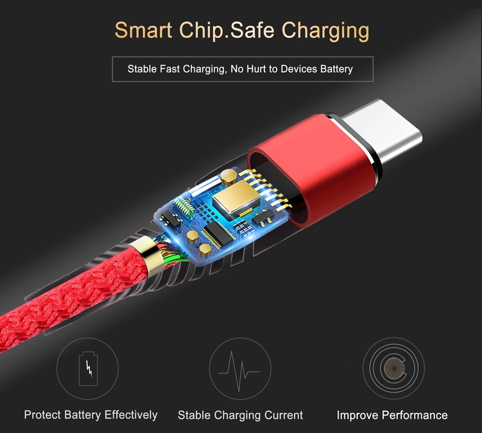 NOHON 3 м 2 м 1 м 0,2 м высокопрочный USB кабель для быстрой зарядки типа C для huawei samsung S8 S9 Note 9 8 Xiaomi Mi8 Mi6 кабель для синхронизации данных