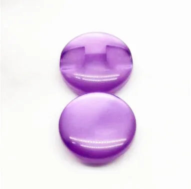 PURPLE U PICK 30/50 шт./упак. Детская одежда Карамельный цвет Кошачий глаз камень смола Кнопка рубашка на пуговицах/швейная поделки своими руками - Цвет: PURPLE