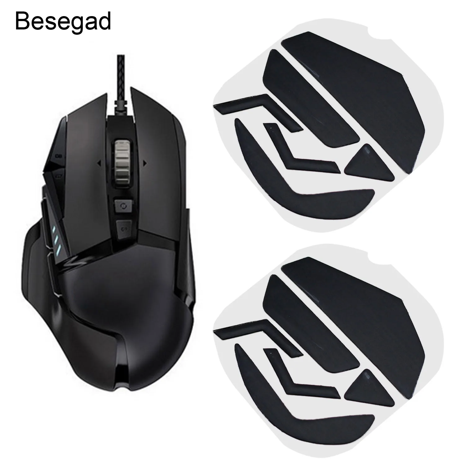 Besegad 2 комплекта мышей, ног, мышей, коньков, колодки, замена для игровой мыши logitech G502, игровая мышь logitech g502, горячая Распродажа