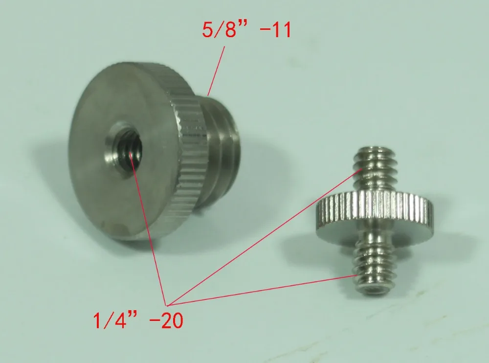 1/4 &quot 20 до 5/8&quot 11 резьбовой двойной мужской металлический адаптер Блок fr лазерный