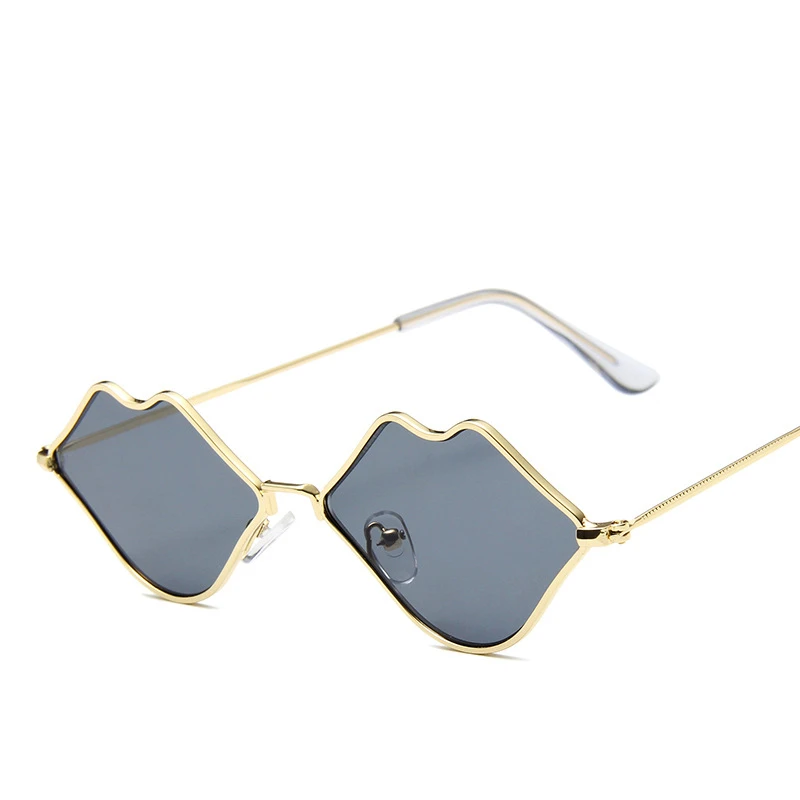 JHJLYS2019 новые сексуальные красные губы солнцезащитные очки модные солнцезащитные очки ретро женские брендовые дизайнерские женские glassesUV400 - Цвет линз: C6